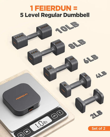 QuickFit Adjustable Dumbbells