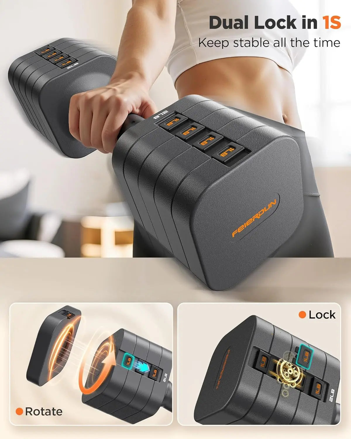 QuickFit Adjustable Dumbbells